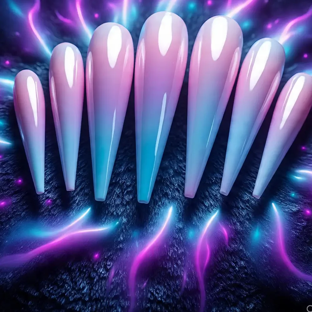 neon Aura Nails