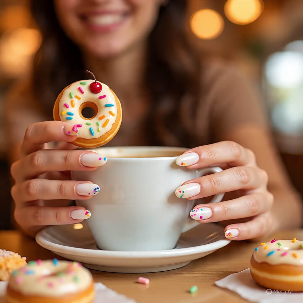 Glazed Donut Nails