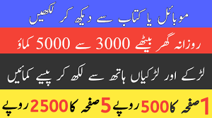 Assignment Work for Boys and Girls From Home in Pakistan 2025